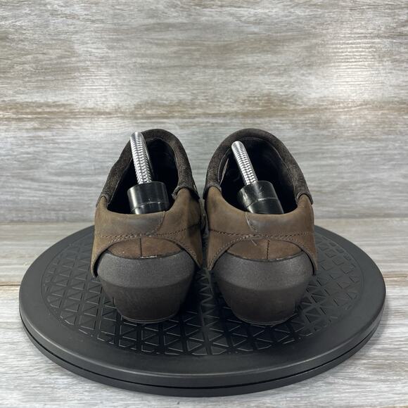 Merrell Women’s Luxe Wrap Bitter Brown Leather J68662 Clog Mules Size 7.5 - Picture 5 of 9